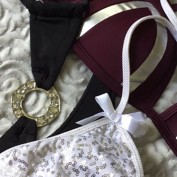 Lot of 3 Bikini Tops Victorias Secret & DOLL Swimwear Small - Picture 9 of 14